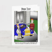 尊大な車の折り畳みグリーティングカード カード (正面)