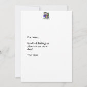 尊大な車フラットカード (裏面)