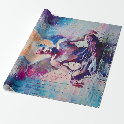 尊崇&サンライズガーディアンジェル紙コラージュ ラッピングペーパー (アンロールド)