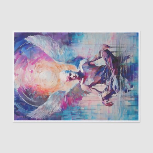 尊崇&サンライズガーディアンジェル紙コラージュ 薄葉紙 (正面)