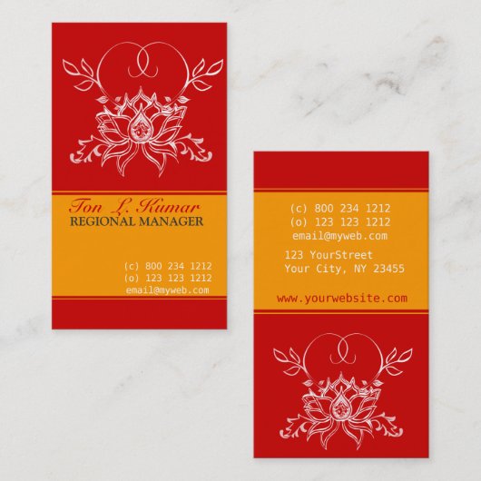 尊敬された神聖で純粋なはすブティック 名刺 (正面/裏面)