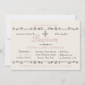 尊敬されるサクラメント宗教招待状（ピンク） 招待状 (正面)