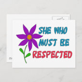 尊敬すべき彼女 ポストカード (正面/裏面)