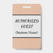 尊敬すべき「認定ゲスト」バッジ バッジ (裏面)