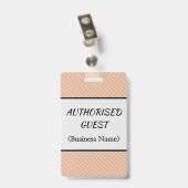 尊敬すべき「認定ゲスト」バッジ バッジ (裏面 （クリップ付）)