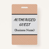 尊敬すべき「認定ゲスト」バッジ バッジ (正面)