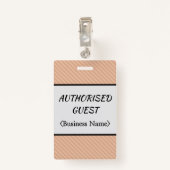 尊敬すべき「認定ゲスト」バッジ バッジ (裏面クリップ)