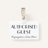 尊敬すべき「認定ゲスト」バッジ バッジ (裏面クリップ)