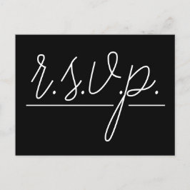 尊敬すべき「r.s.v.p.」 ポストカード
