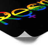 尊敬するLGBTゲイプライドと共存 ポスター (角)