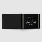 尊敬とエレガント葬儀/メモリアル招待帳 ゲストブック (全面)