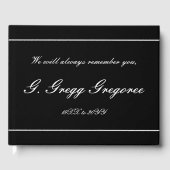 尊敬とエレガント葬式のゲストブック ゲストブック (正面)