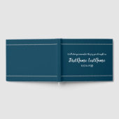 尊敬とシンプルの葬儀/メモリアルのゲストブック ゲストブック (全面)