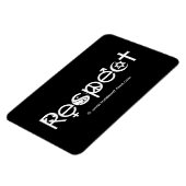 尊敬と共存 – 平和の優しさ&寛容 マグネット (左側)