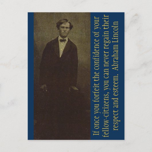 尊敬と尊敬でリード ポストカード (正面)