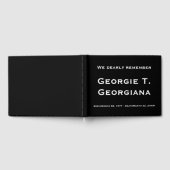 尊敬と葬儀エレガントのゲストブック ゲストブック (全面)