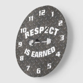 尊敬の念を得カッコいいる ラージ壁時計 (傾斜)