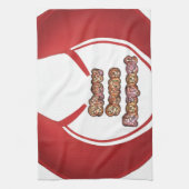 尊敬の念を表すアートプリント キッチンタオル (縦)