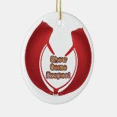 尊敬の念を表すアートプリント セラミックオーナメント (右)