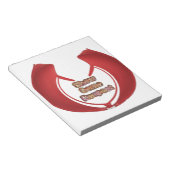 尊敬の念を表すアートプリント ノートパッド (アングル)