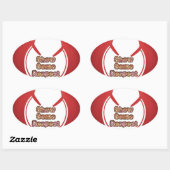 尊敬の念を表すアートプリント 楕円形シール (シート)