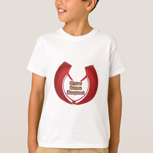 尊敬の念を表すアートプリント Tシャツ (正面)