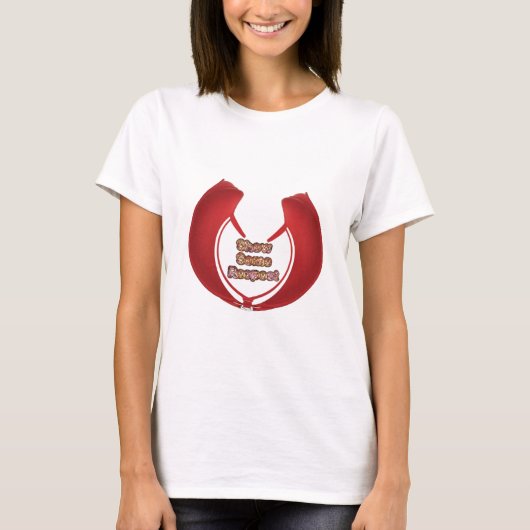 尊敬の念を表すアートプリント Tシャツ (正面)