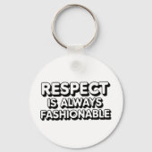 尊敬は常にファッショナブル キーホルダー (裏面)