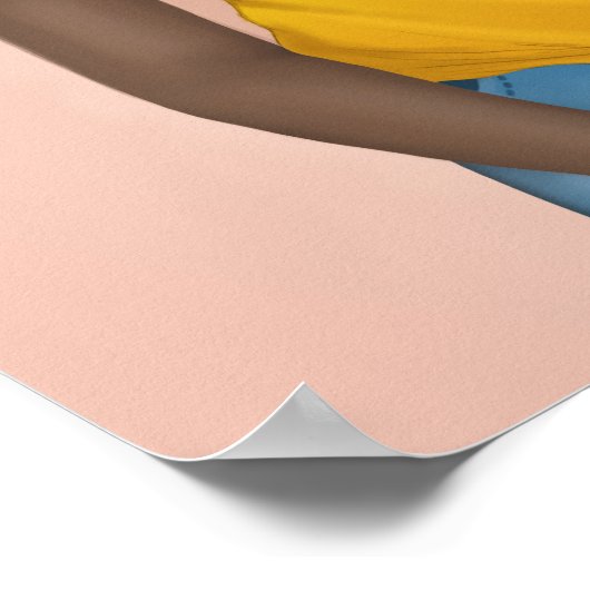 尊敬保護と黒女 ポスター (角)