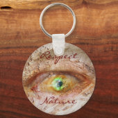 尊敬自然 – 独自の文字を追加 キーホルダー (正面)