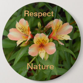 尊敬自然: Day Lilyボタン 缶バッジ