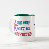 尊重されなければならない彼女 ツートーンマグカップ (正面左)