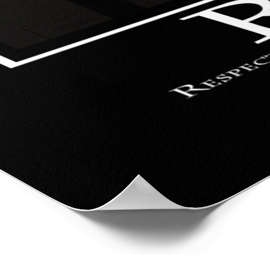 尊重 ポスター (角)