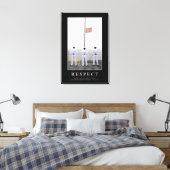 尊重：感動的引用文1 キャンバスプリント (インサイチュ (寝室))