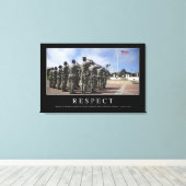 尊重：感動的引用文2 キャンバスプリント (インサイチュ (ウッドフロア))