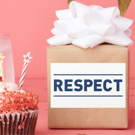尊重 長方形シール (パーティー)