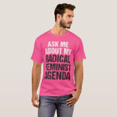 尋ねて下さい私の根本的な男女同権主義の議題(midtone)について私に tシャツ (正面フル)