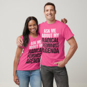 尋ねて下さい私の根本的な男女同権主義の議題(midtone)について私に tシャツ (ユニセックス)