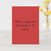 尋ねられる必要がある質問があります。 カード (黄色い花)