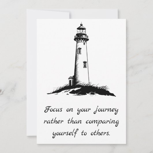 導きの光 – 自分の道に集中して 招待状 (正面)