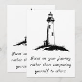 導きの光 – 自分の道に集中して 招待状 (正面/裏面)