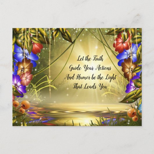 導く光をユーモアにしなさい ポストカード (正面)