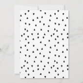 導入新生児フォトベビー誕生 案内状 (裏面)