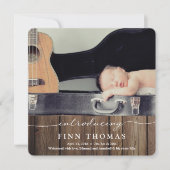 導入生まれたばかりの |ベビー発表 案内状 (正面)