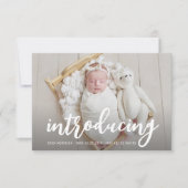 導入 |はっきりした生年月日 招待状 (正面)