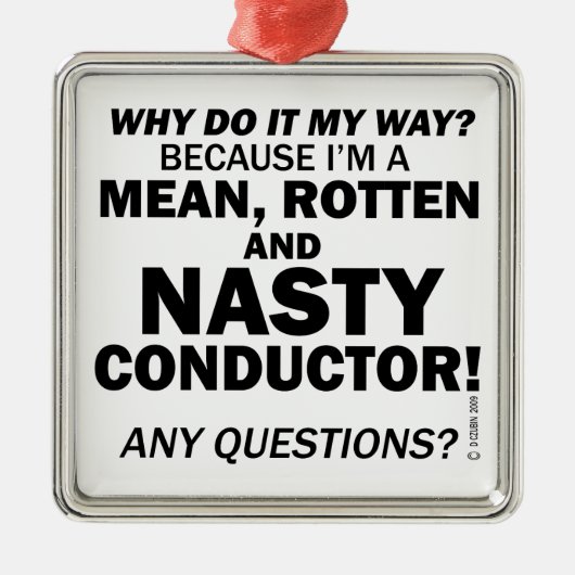 導扱いにく体 メタルオーナメント (正面)