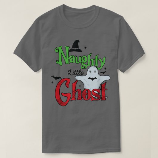 小いけな幽霊は魔女を恐れる Tシャツ (デザイン正面)