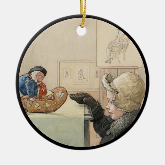 小おもしろいさい男 セラミックオーナメント (正面)