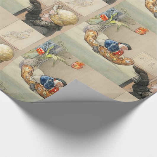 小おもしろいさい男 ラッピングペーパー (角)