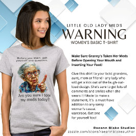 小おもしろいさなお婆さんTシャツ Tシャツ